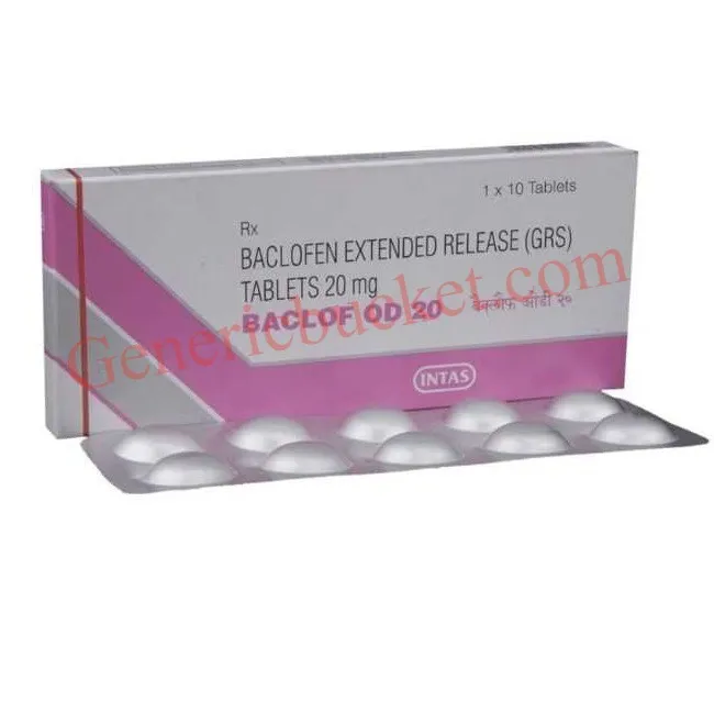 Baclof OD 20 Tablet-ink Baclof OD 20 Tablet