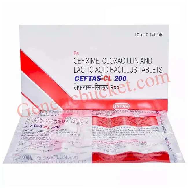 Ceftas CL 200 mg Tablet (1)-ink Ceftas CL 200 mg Tablet