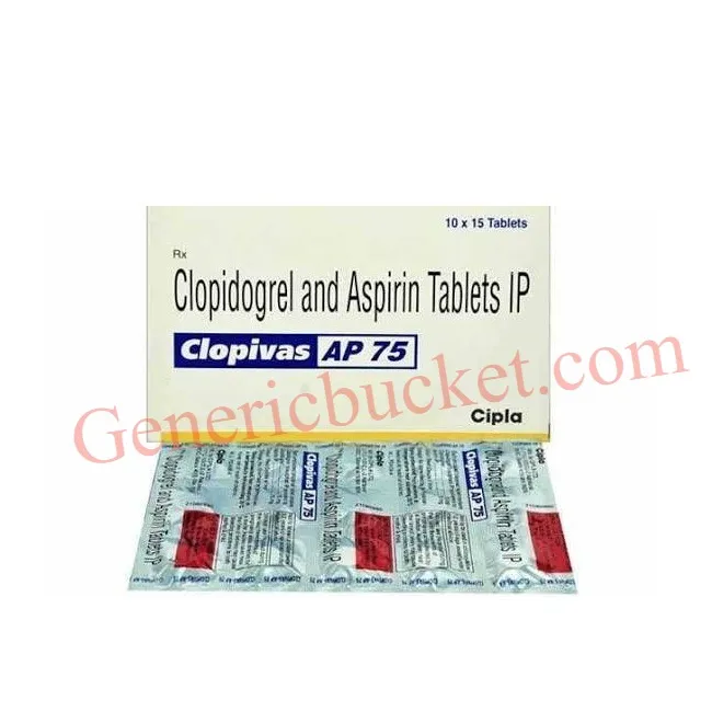 Clopivas AP 75 Tablet-ink Clopivas AP 75 Tablet