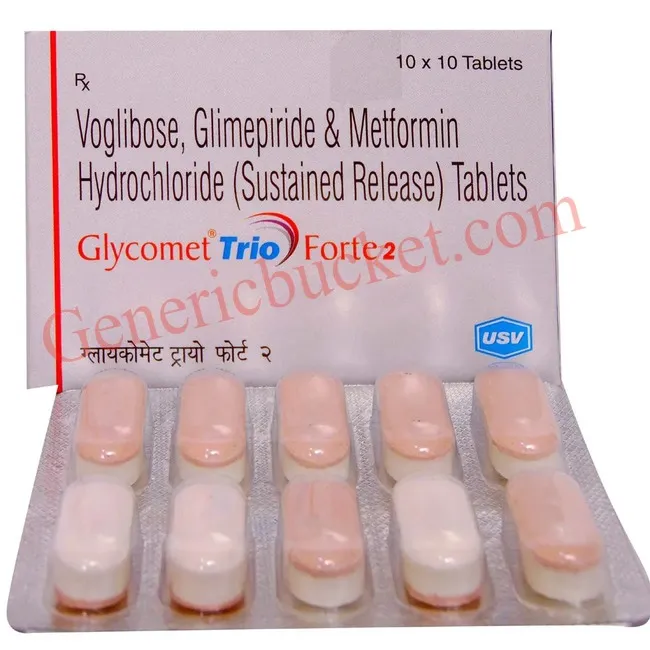Glycomet Trio Forte 2 Tablet (1)-ink Glycomet Trio Forte 2 Tablet