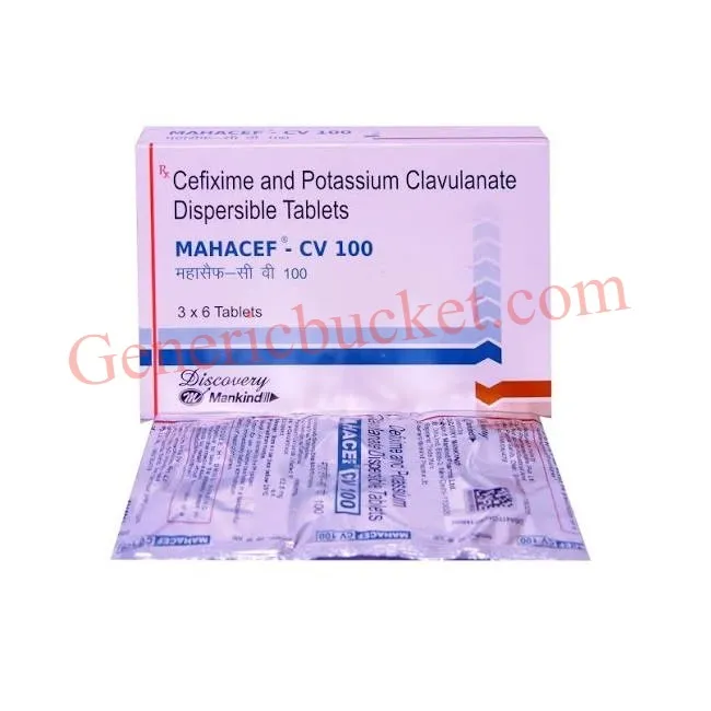 Mahacef-CV 100 mg62.5 mg Tablet-ink Mahacef-CV 100 mg/62.5 mg Tablet