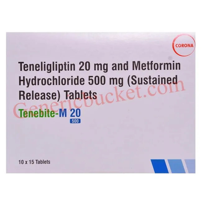 Tenebite-M 20500 Tablet (1)-ink Tenebite-M 20/500 Tablet