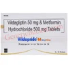 Vildapride M 500mg/50mg Tablet