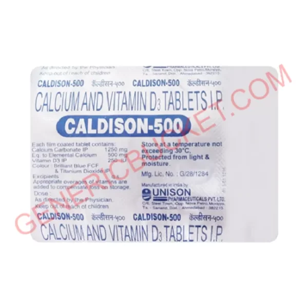 CALDISON-500 TABLET 15S