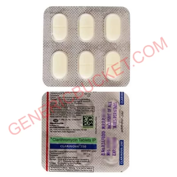 CLARINOVA 250 MG TABLET 6