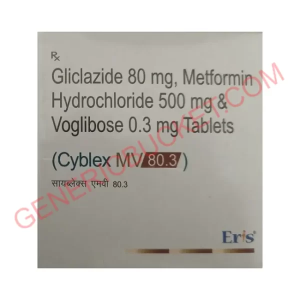 CYBLEX MV 0.3 500 80 MG TABLET 15