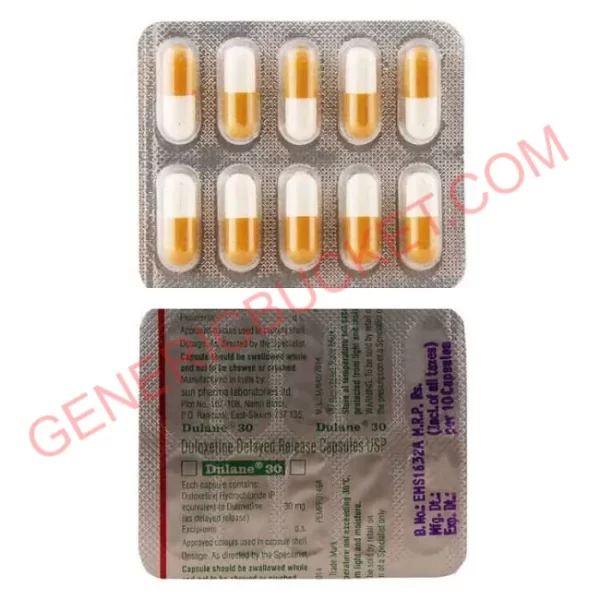 DULANE 30 MG CAPSULE 10