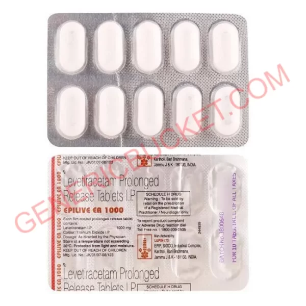 EPILIVE 1000 MG TABLET ER 10