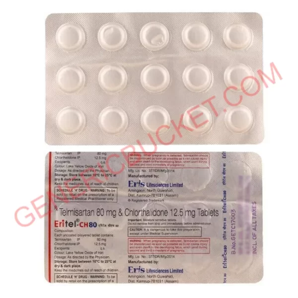 ERITEL CH 80 12.5 MG TABLET 15