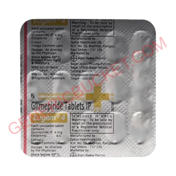 EUGLIM 4 MG TABLET 15