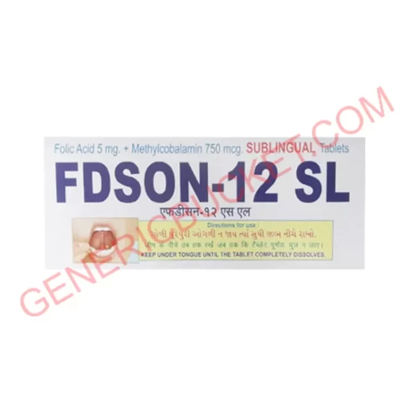 FDSON-12 SL 5MG+750MCG TABLET 10