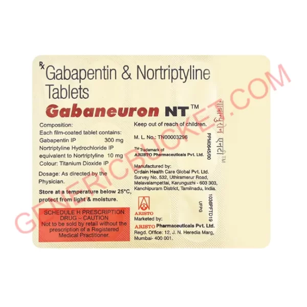 GABANEURON-NT 300+10mg TABLET 15S