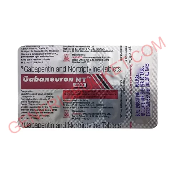 GABANEURON NT 400 TAB 10TAB