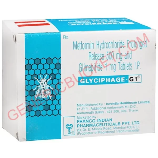 GLYCIPHAGE G 1 500 MG TABLET 10