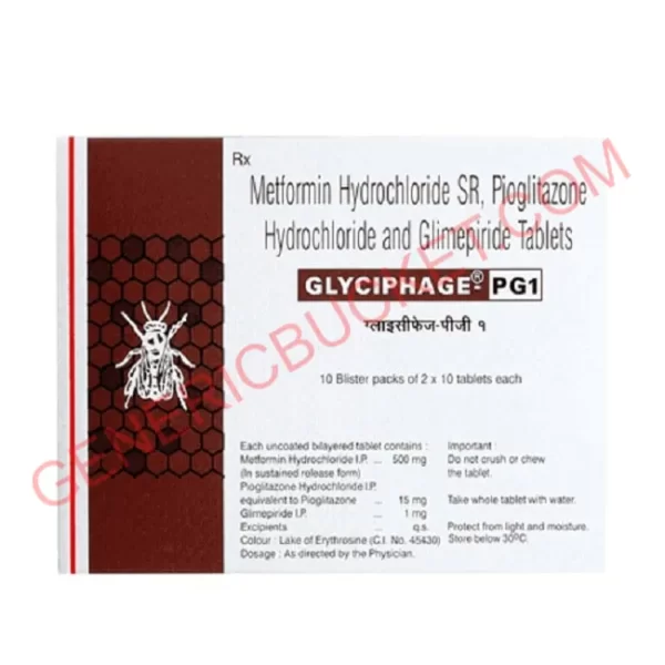 GLYCIPHAGE P G1 1 500 15MG TABLET SR 15