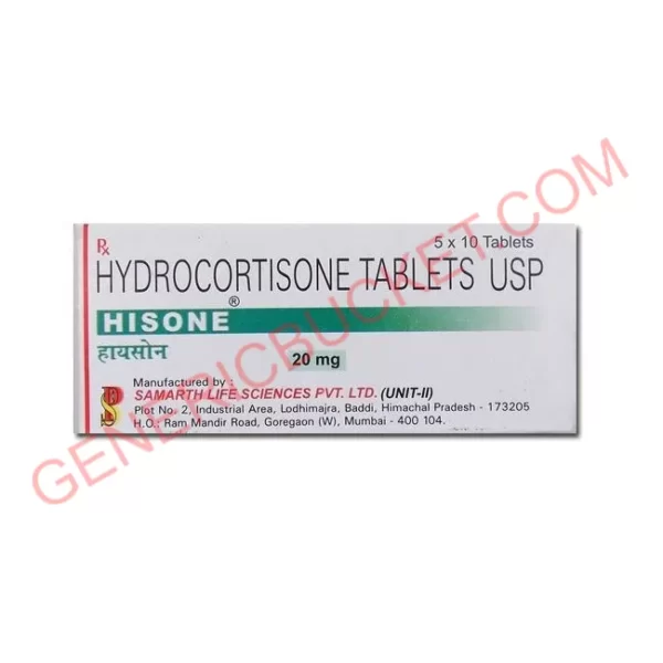Hisone-20-Hydrocortisone-Tablets-20mg