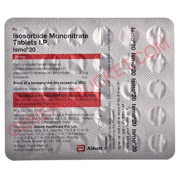 ISMO 20 MG TABLET 30