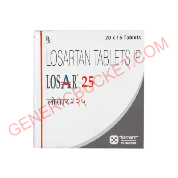 Losar 25Mg Tablet 15S