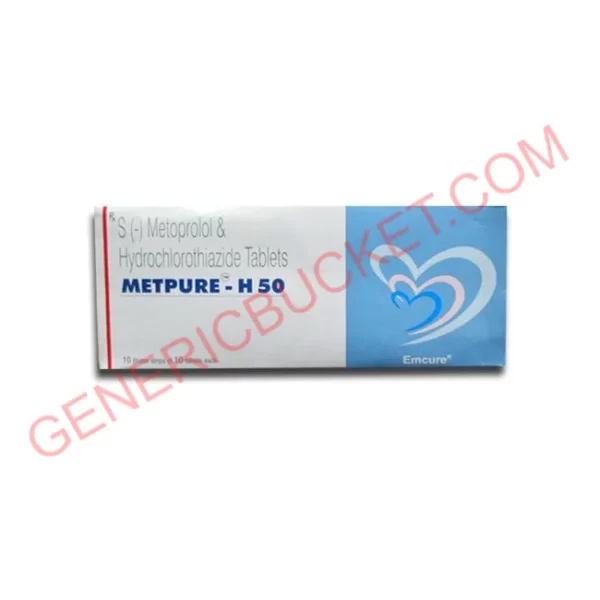 METPURE-H 50+12.5 MG TABLET 10