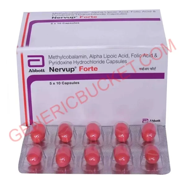 NERVUP FORTE 500MCG CAPSULE 10