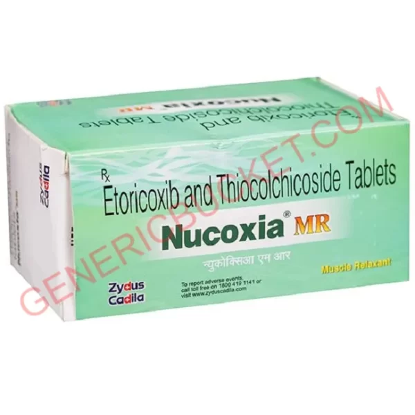 NUCOXIA MR 60+4 MG TABLET MR 10