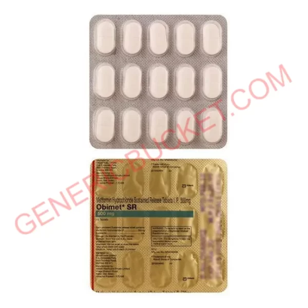 OBIMET SR 500MG TABLET 15S