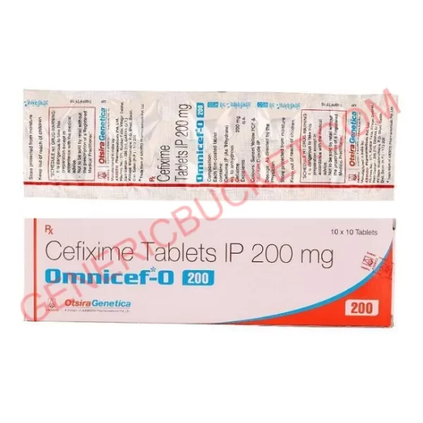 OMNICEF O 200 MG TABLET 10