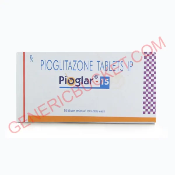 PIOGLAR 15MG TAB