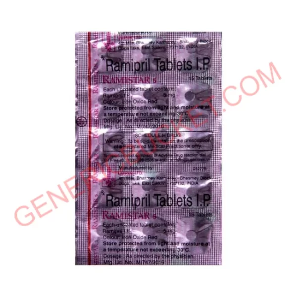 RAMISTAR 5 MG TABLET 15