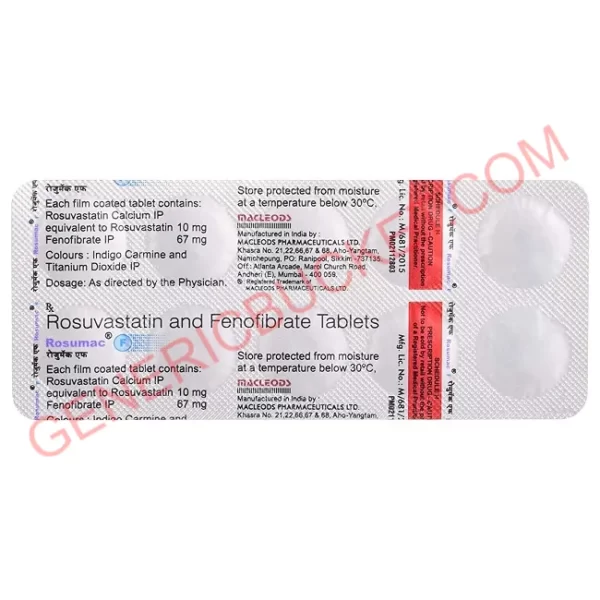 ROSUMAC F 10+67 MG TABLET 10