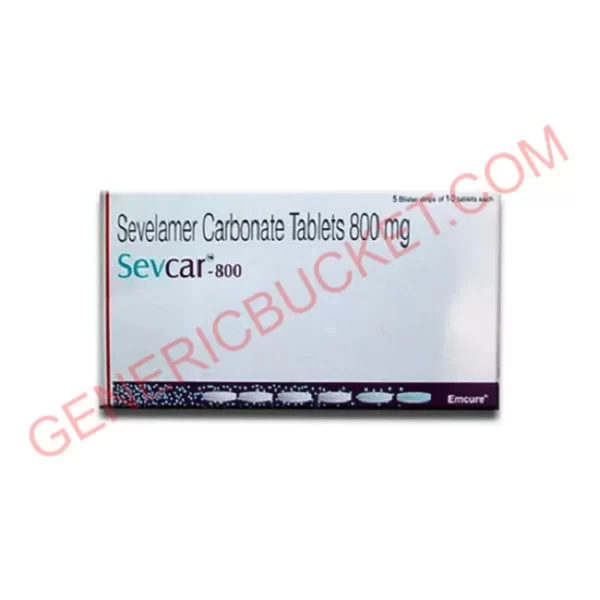 SEVCAR 800 MG TABLET 10