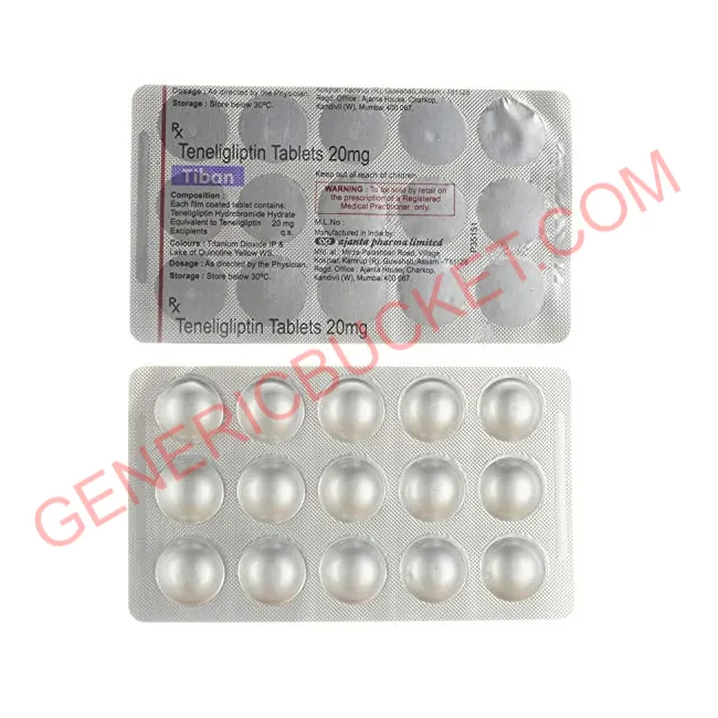 Tiban mg Tablet Teneligliptin mg Genericbucket