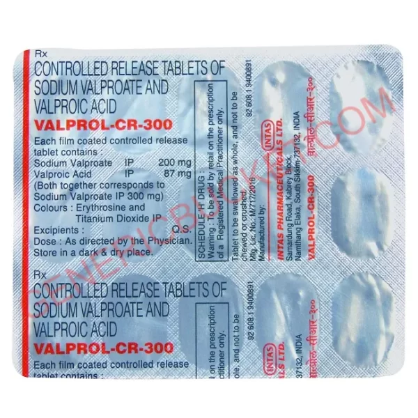 VALPROL-CR-300 200 87MG TABLET 15