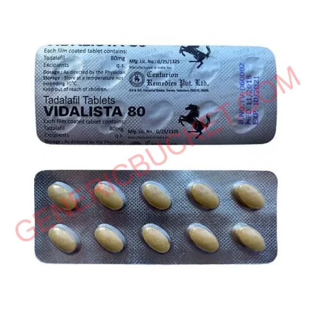 Vidalista Black 80 Tablet | Tadalafil (80mg) | USA 5 TO 7 DAYS ...