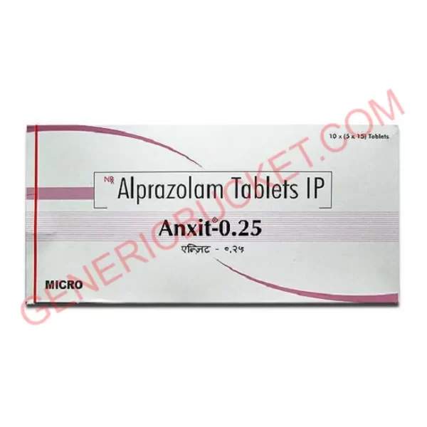 ANXIT 0.25 MG TABLET 15