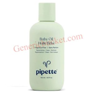 Pipette Baby Oil with Renewable Plant-Derived Squalane, 4.5 fl oz